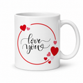 Love You Heart Ceramic Mug