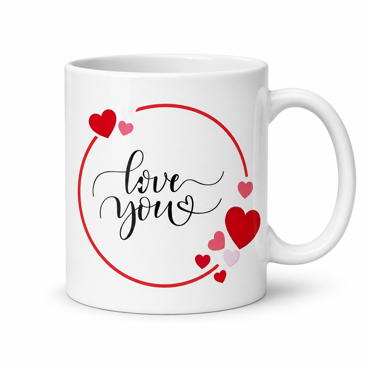 Love You Heart Ceramic Mug