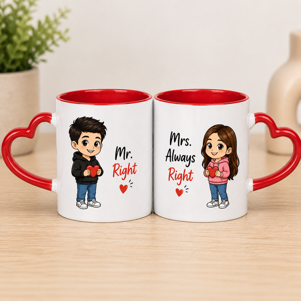 Personalized Couple Heart Mug