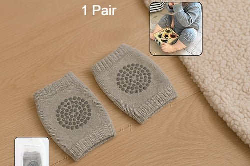 Light Grey Toddler Wool Knit Leg Warmer (Knee Guard)