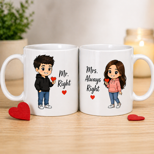 Couple Photo Mug Set