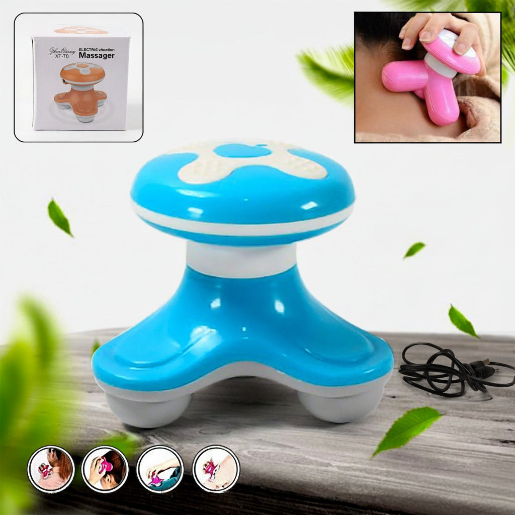 12719 Multifunctional Mini Massager Triangle Electric Usb Massager Automatic Switch Relieve Fatigue As A Gift (1 Pc  Battery Not Included)