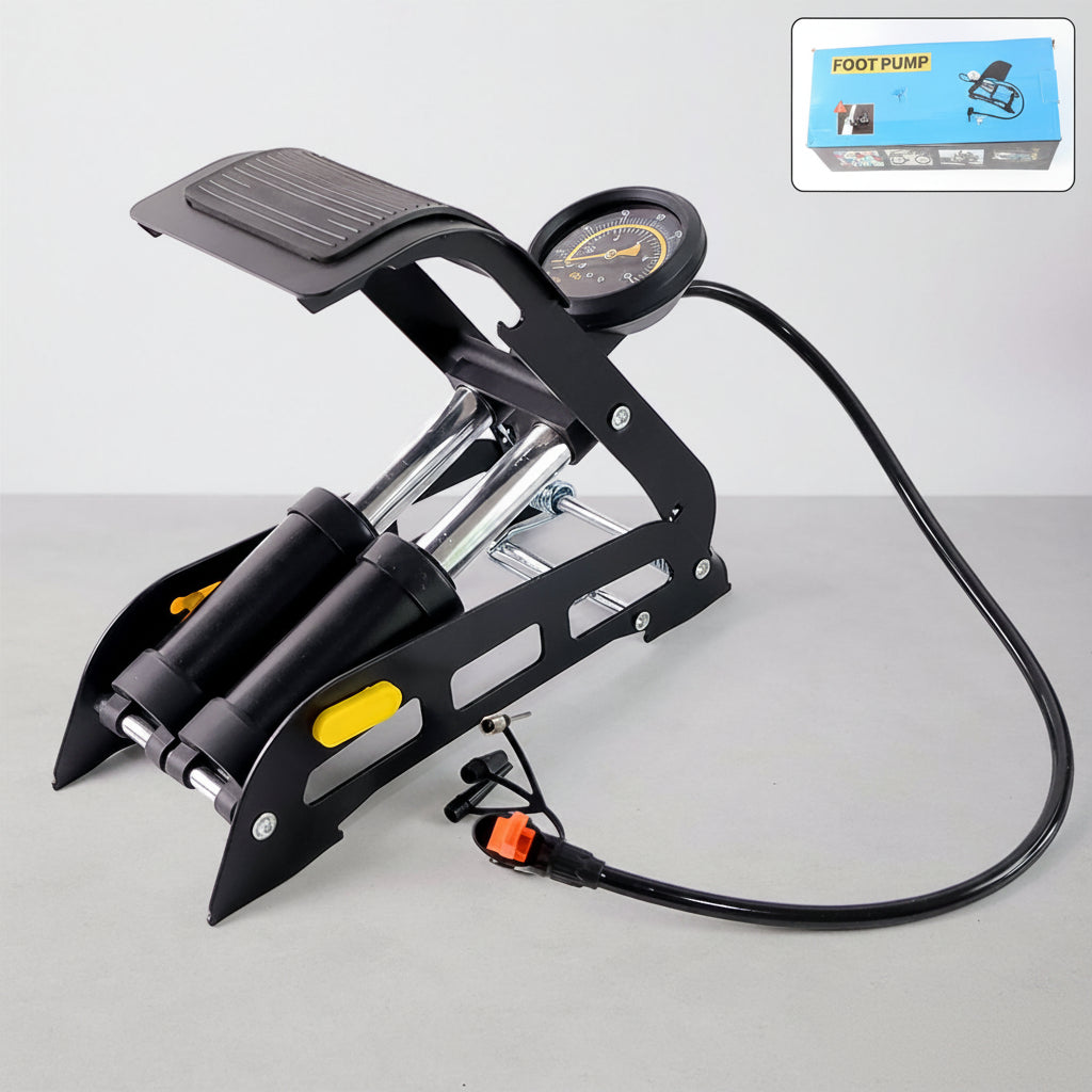 1691 Portable High Pressure Foot Air Pump Compressor For Car And Bike