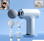 Electric Vibrating Massage Gun With Multiple Interchangeable Heads