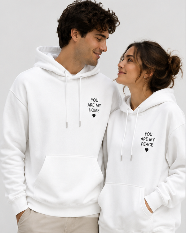 Matching Couple Hoodie ❤️ (White)