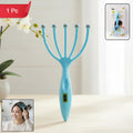 Handheld Five-finger Head Massager With Rolling Ball Tips (1 Pc)