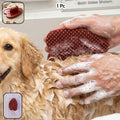Premium Plastic Pet Bath Brush Soft Grooming Scrubber (1 Pc)