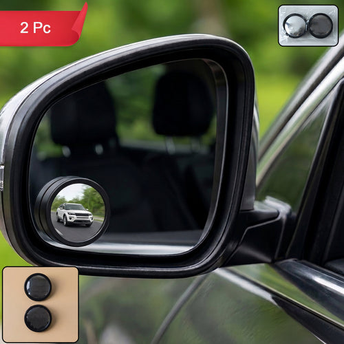 360 Degree Adjustable Car Blind Spot Mirror (2 Pc)