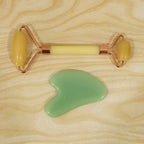 Facial Roller And Gua Sha Set With Dual Roller Heads For Daily Face Care (1 Set)