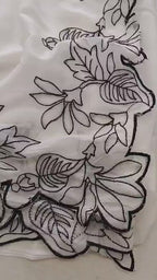 Floral Embroidered Star Georgette Saree with Blouse