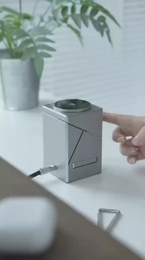 360° Rotating Magnetic Wireless Charger Stand with Foldable Phone Holder