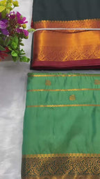 Traditional KSIC Style Saree with Contrast Blouse