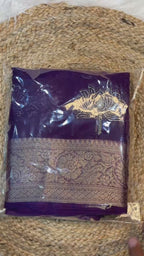 Designer Lotus Beadwork Party Wear Saree