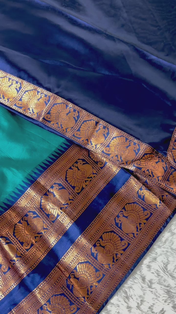 Zari Woven South Indian Lehenga Choli Set with Dupatta