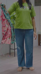 Cambric Cotton Kurta with Back Dori Design