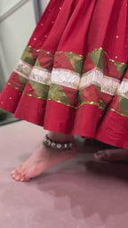 Zari Weaving Lehenga with Dupatta & 7 Meter Flair
