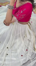 Navratri Mirror Work Lehenga Choli Set with Dupatta