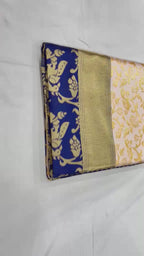 Soft Lichi Silk Jacquard Saree with Rich Pallu & Designer Blouse