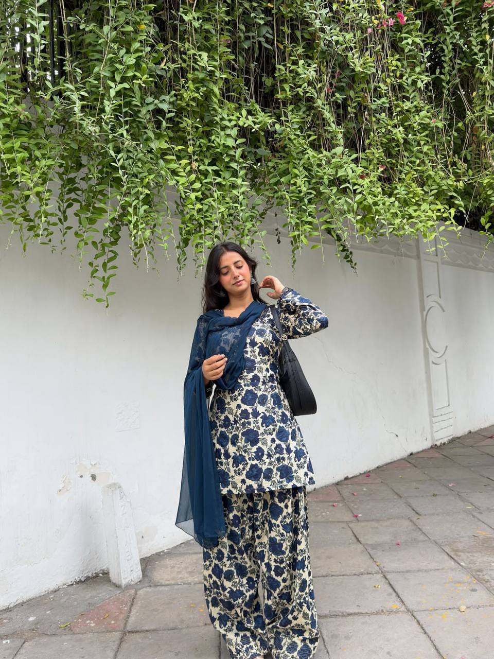 Cameric Cotton Farshi Pant Kurta Set with Dupatta