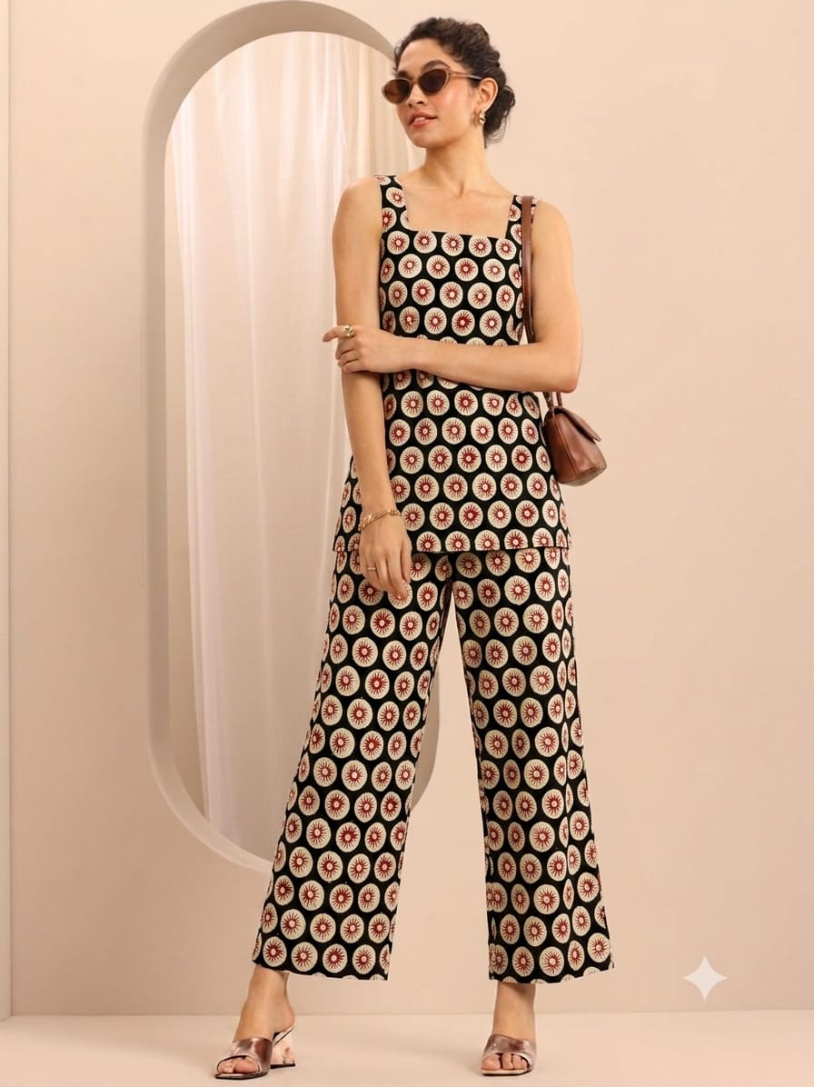 Sleeveless Everyday Wear Co-Ord Set