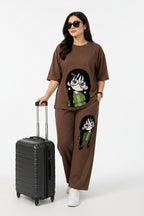 Printed T-Shirt & Jogger Co-Ord Set for Women