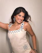 Cotton Flex Mirror Work Kurta Palazzo Set