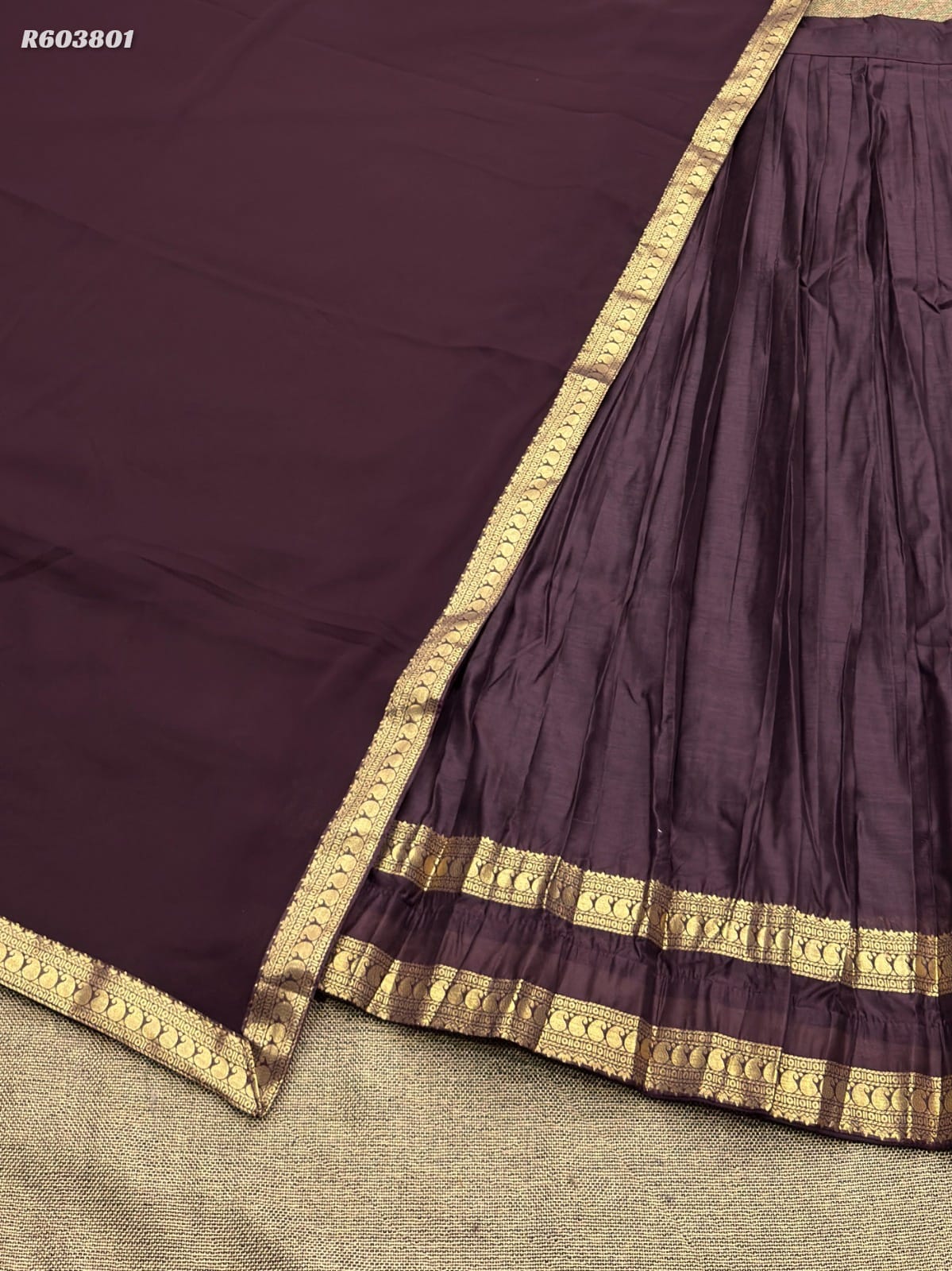 Kanchi Cotton Lehenga Set with Zari Weaving & Georgette Dupatta