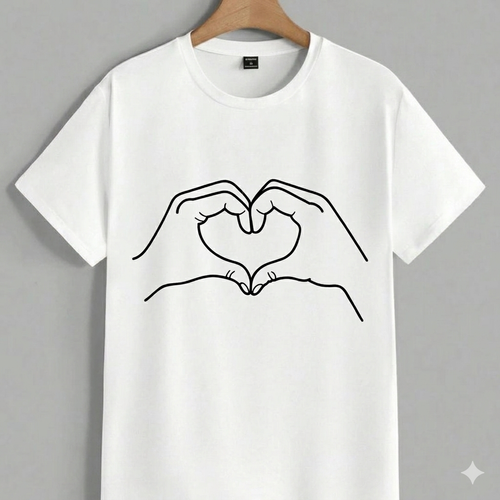 Couple Heart T-Shirt (Pack of 2)