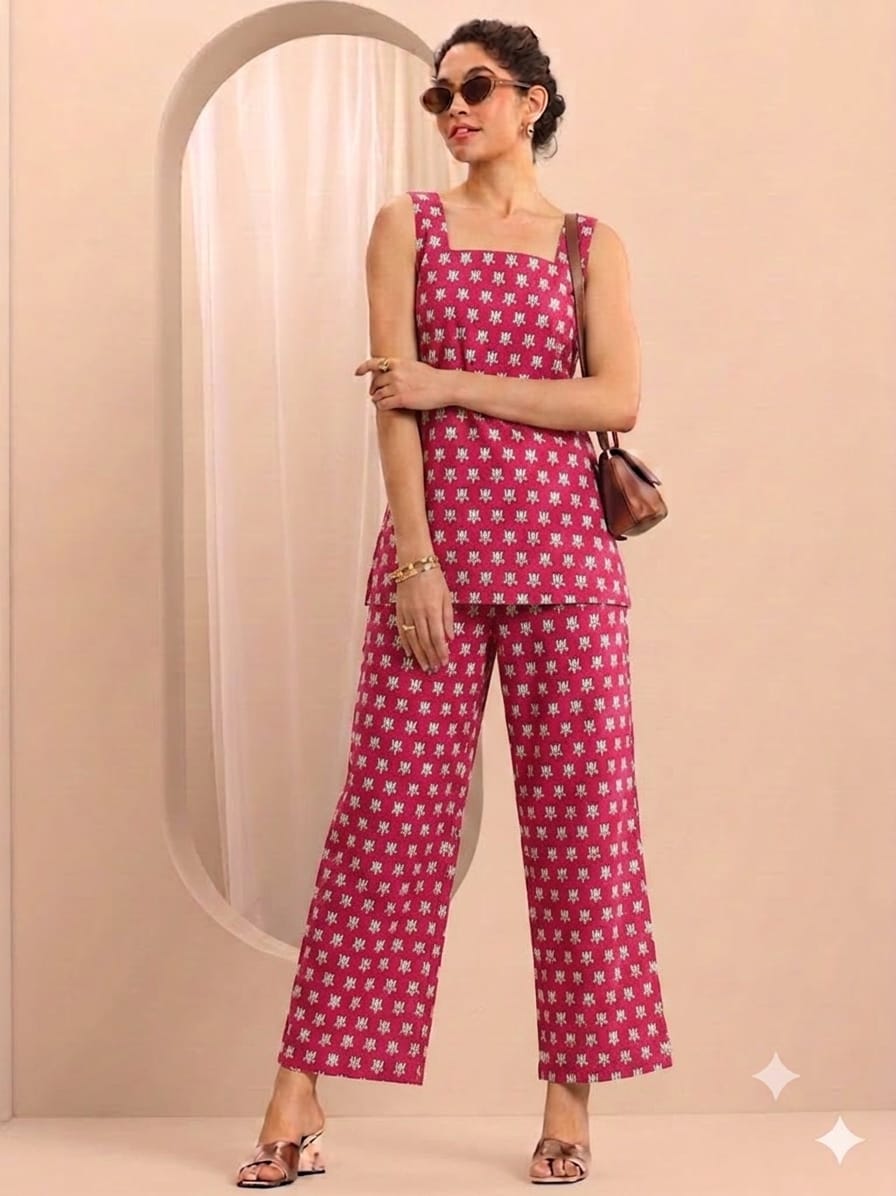 Sleeveless Everyday Wear Co-Ord Set