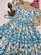 Printed Hakoba Cotton Maxi Dress