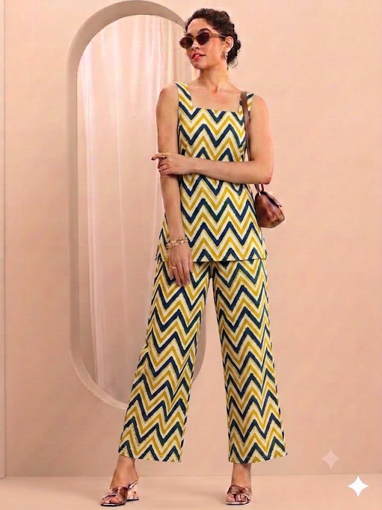 Sleeveless Everyday Wear Co-Ord Set