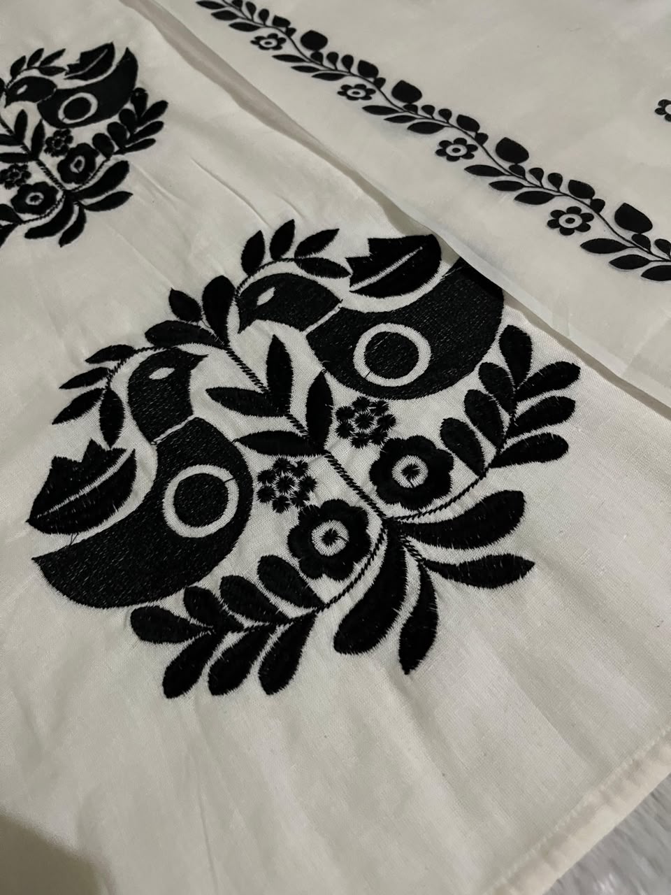Cotton Flex Embroidered Kurti Pant Dupatta Set