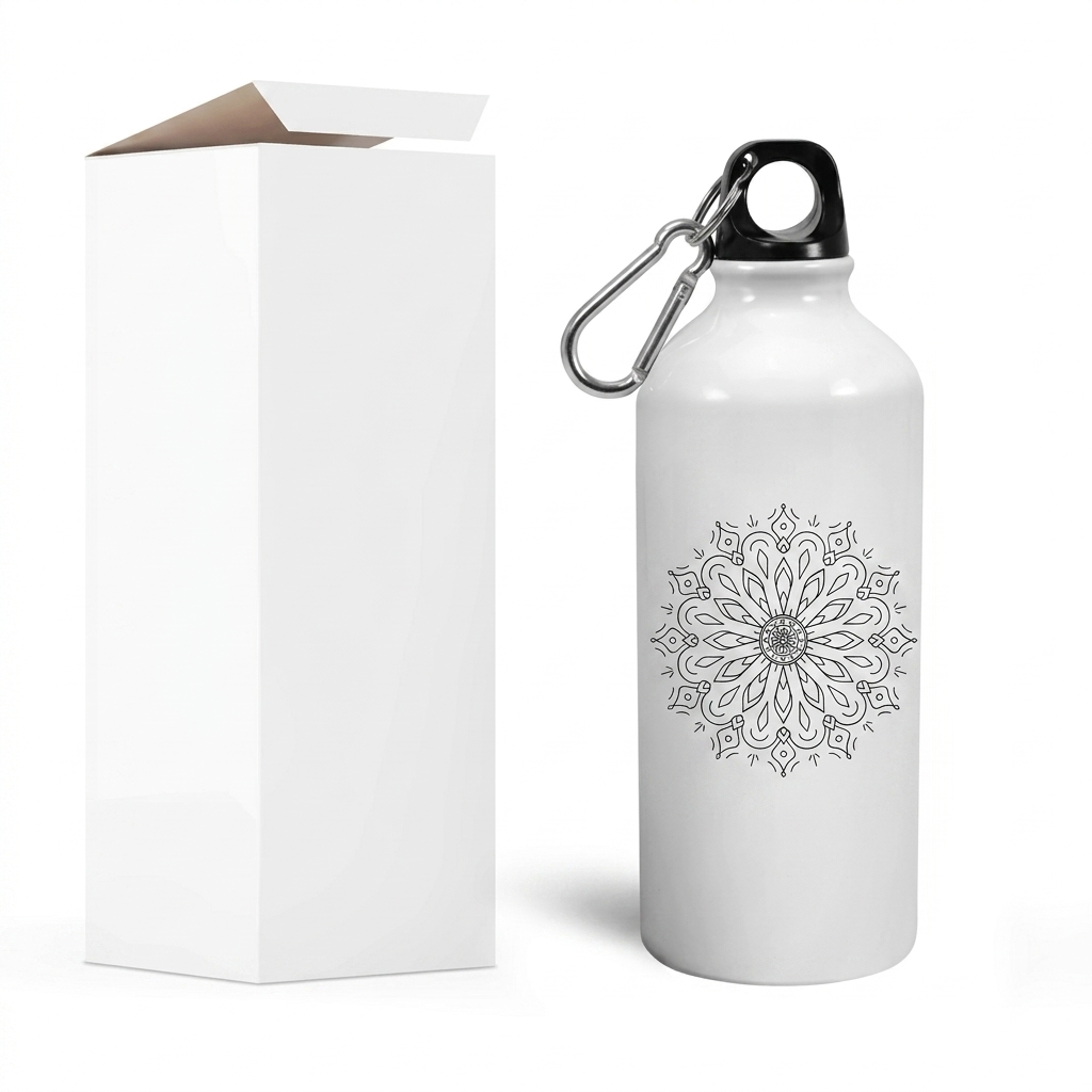 Mandala Art Water Bottle