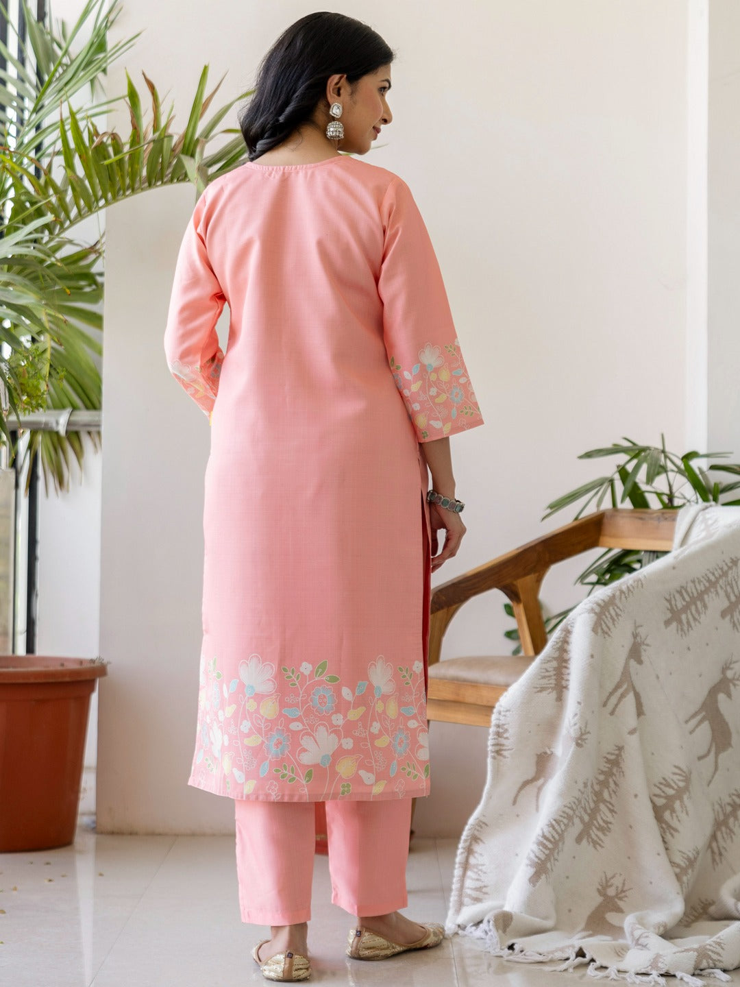 Embroidered Roman Silk Kurta Pant Set with Dupatta