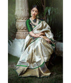 Soft Lichi Silk Jacquard Saree with Rich Pallu & Designer Blouse
