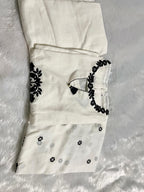 Cotton Flex Embroidered Kurti Pant Dupatta Set