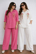 Embroidered Mulmul Co-Ord Set for Women