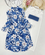 Digital Print Rayon Kurti with Stretchable Palazzo Set