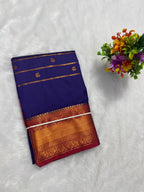 Traditional KSIC Style Saree with Contrast Blouse