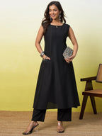 South Cotton A-Line Kurta Pant Set for Women