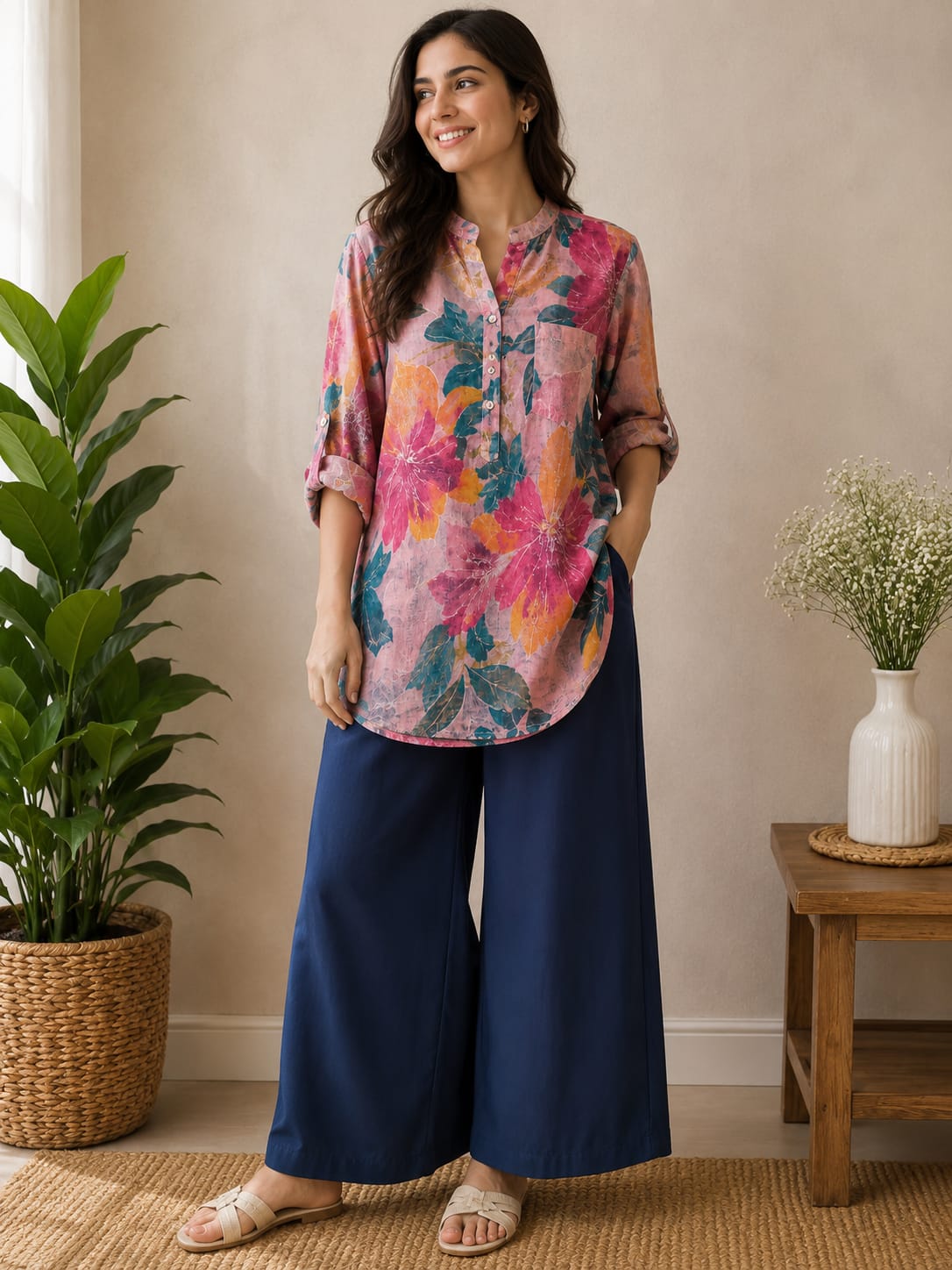 Printed Cotton Co-Ord Set for Women