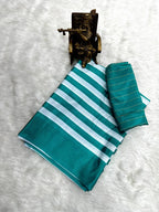 Digital Print Chinon Silk Saree with Blouse