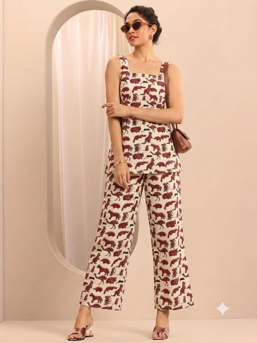 Sleeveless Everyday Wear Co-Ord Set