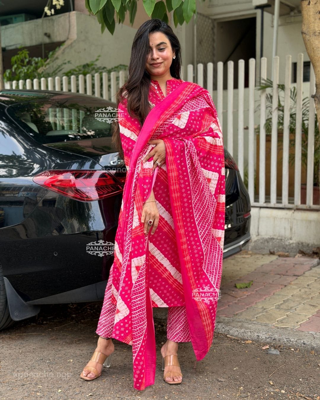 Heavy Cotton Kurti Pant Set with Cotton Dupatta