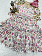 Printed Hakoba Cotton Maxi Dress