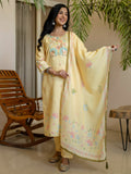 Embroidered Roman Silk Kurta Pant Set with Printed Dupatta