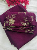 Rangoli Crush Saree with Sequin Work Running Blouse