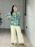 Cambric Cotton Kurta with Back Dori Design