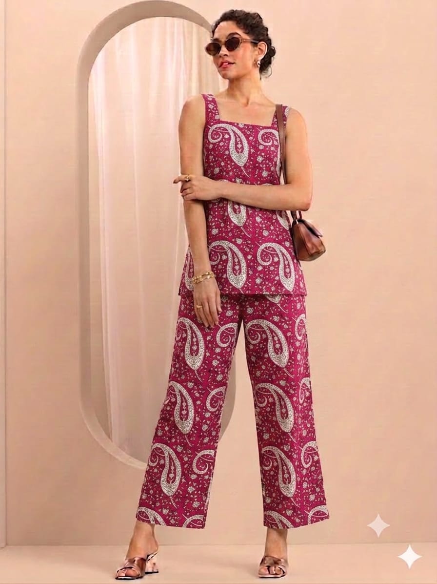 Sleeveless Everyday Wear Co-Ord Set