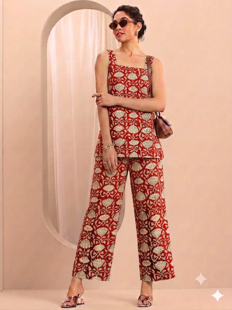 Sleeveless Everyday Wear Co-Ord Set